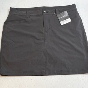 Eddie Bauer Horizon Collection Women's Dark Gray Skort Size 10 New with Tags